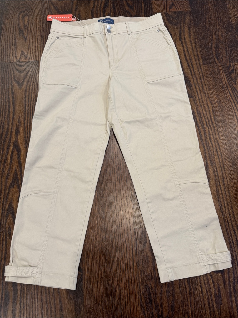 Democracy Cream Straight-Leg Cargo Pants